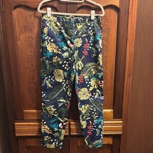 Tropical Print Pants